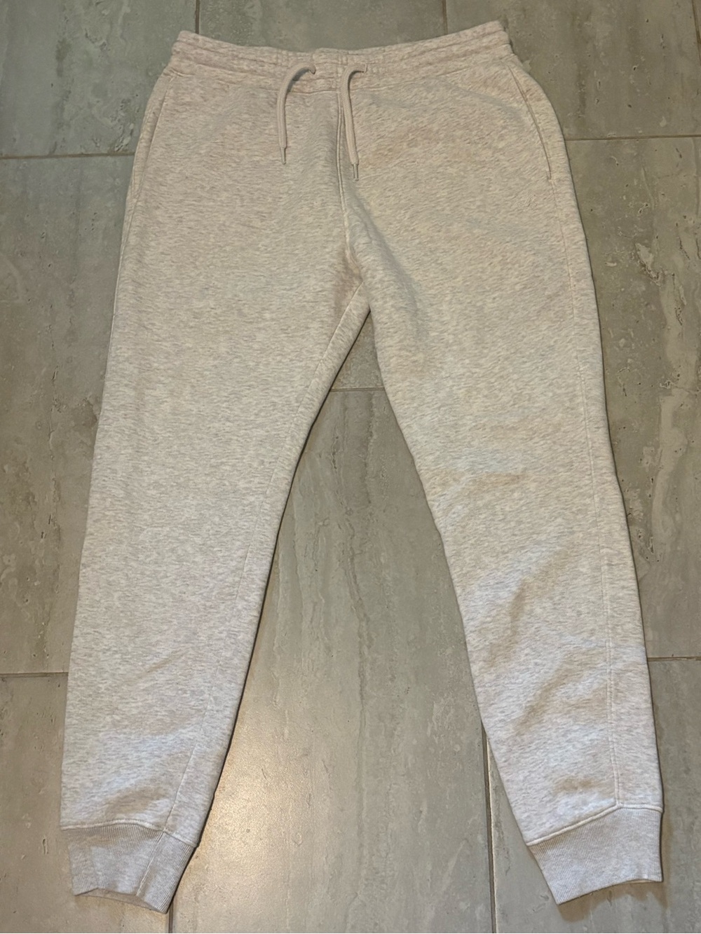 Hollister Light Heather Gray Men's Fleece Sweatpants Joggers Size M